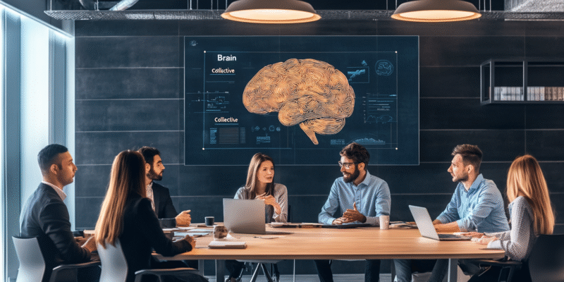 Cela représente un atelier autour de la formation des équipes à l'innovation par Matxup Brain Collective